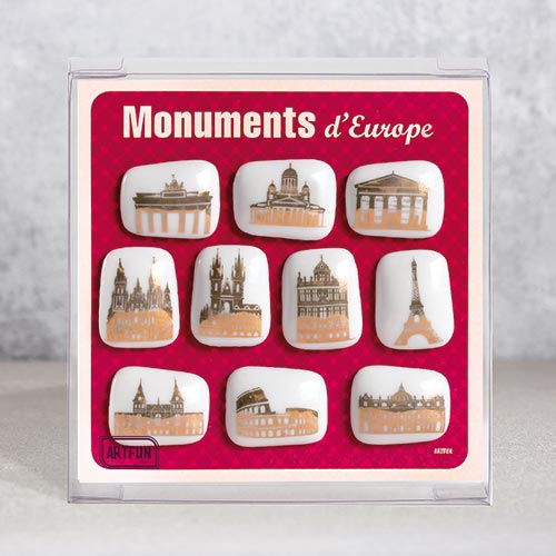 Monuments d'Europe - Le Coffret de 10 Fèves 