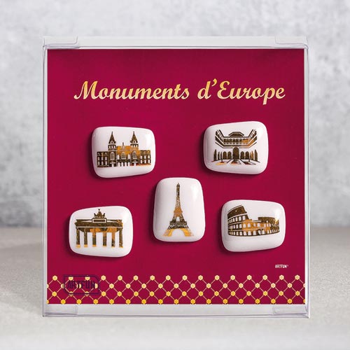 Monuments d'Europe - Le Coffret de 5 Fèves 